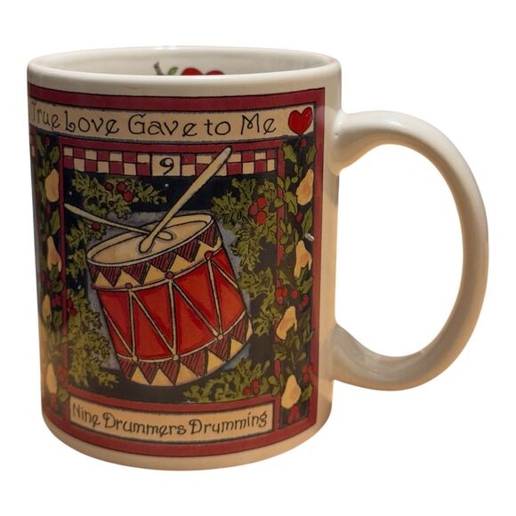 Twelve Days Of Christmas Coffee Mug Cup Days Betty Whitaker CIC Complete Set 4 - Picture 14 of 16